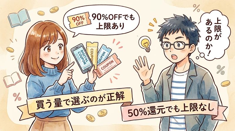 買う量で選ぶ電子書籍ストア