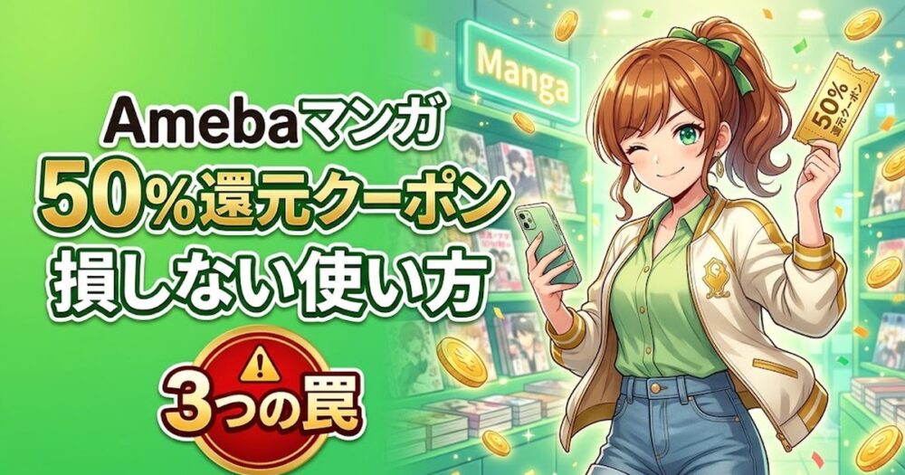 How to Use the Ameba Manga 50% Cashback Coupon and What to Watch Out For