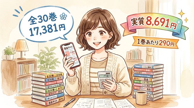 東京喰種 全30巻の価格と実質負担(17,381円が8,691円)