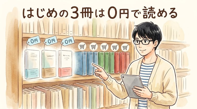 シリーズのはじめの3巻を無料で読んでから続きを買う