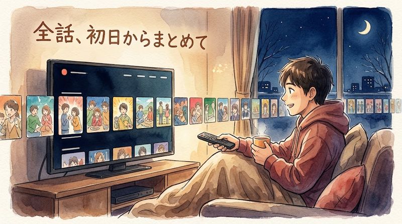 全話が初日からまとめて公開される配信形式
