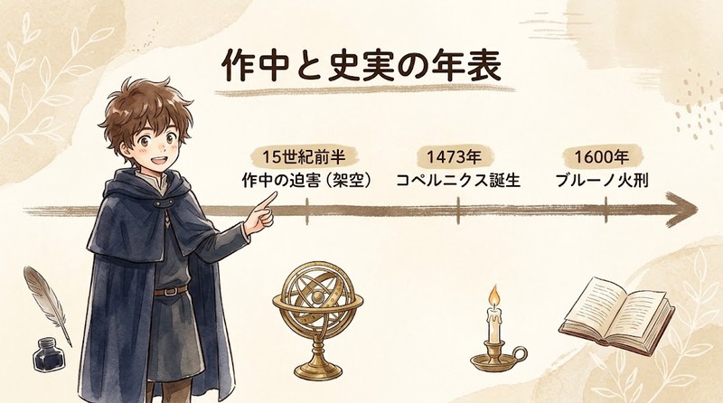 チ。の作中の時代と史実の年表のズレ