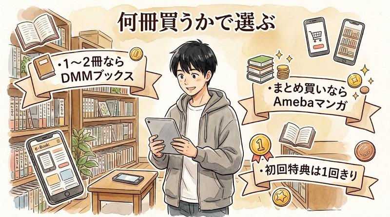 ゴールデンカムイを電子書籍で安く読む方法：1〜2冊ならDMMブックス、まとめ買いならAmebaマンガ